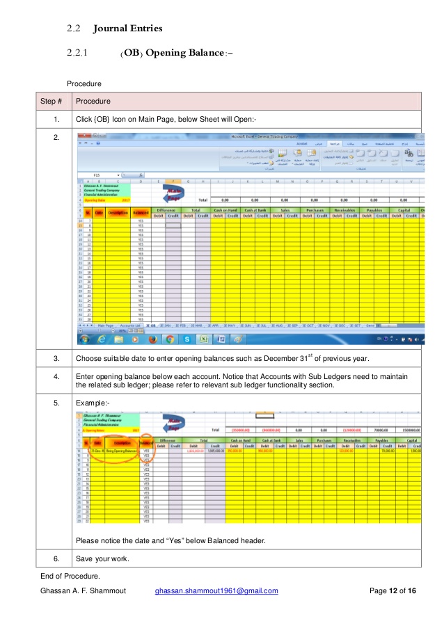 hotel accounting in excel guide